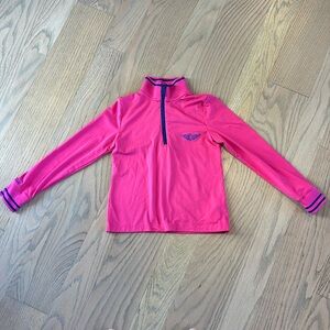 EUC Polo by Ralph Lauren hot pink long sleeve Olympic Club quarter zip, size 6